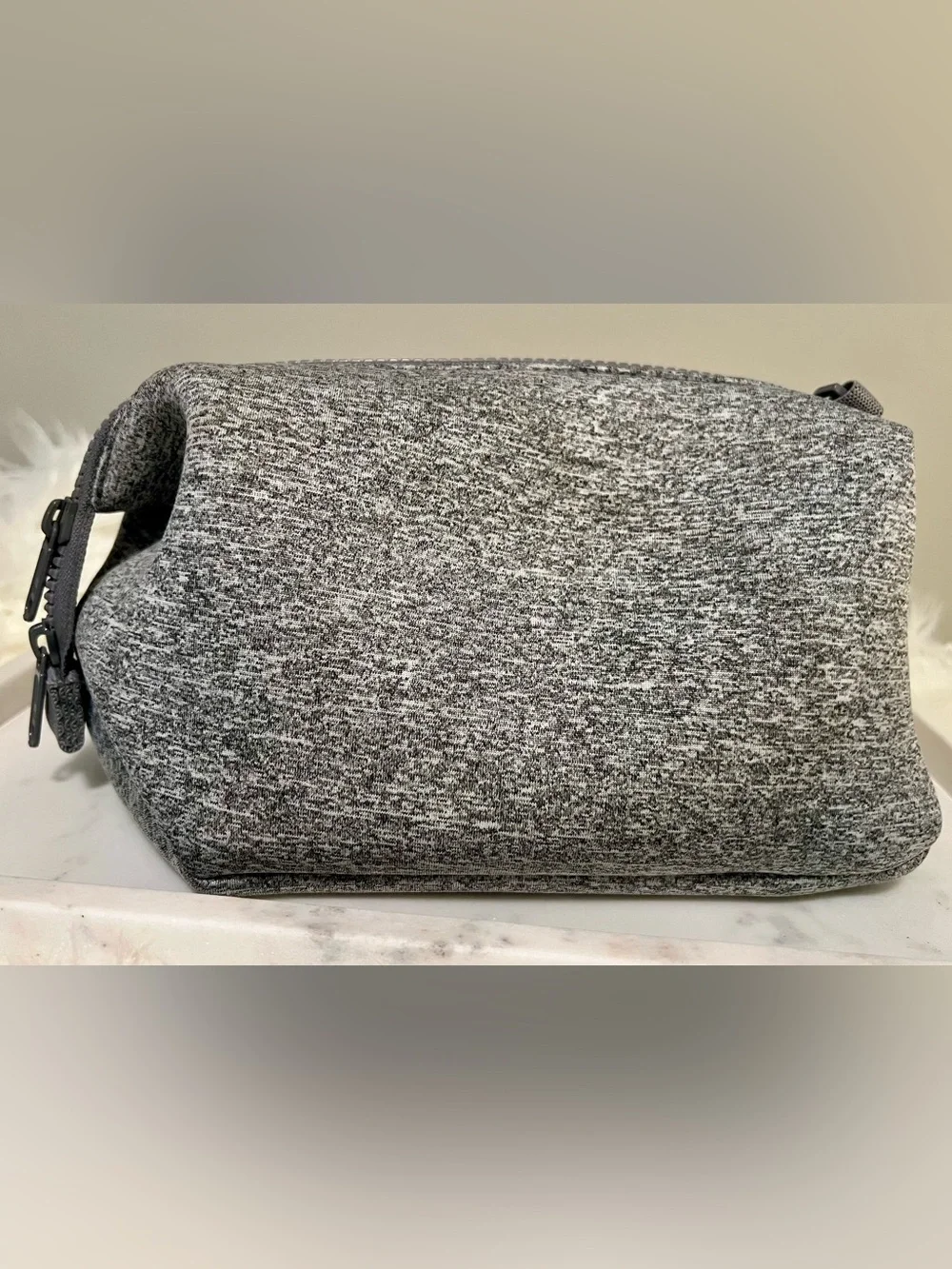 Dagne Dover Large Hunter Toiletry Pouch in Gray